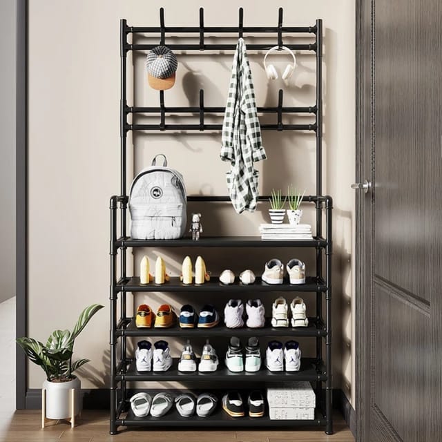 Heavy Duty Shoe Rack Organizer | Multi-Layer Storage Shelf for Entryway & Home