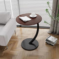 Modern C-Shaped Side Table – Wooden Sofa End Table for Living Room, Bedroom & Office