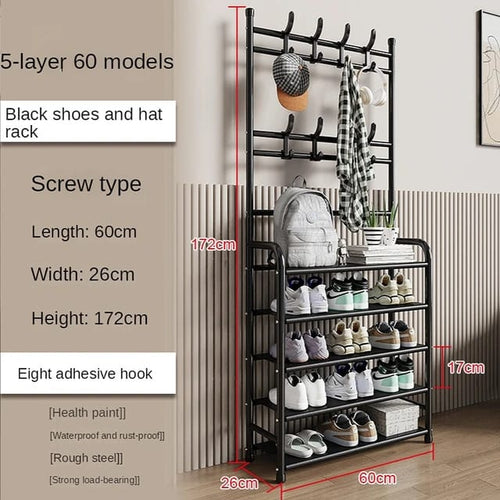 Heavy Duty Shoe Rack Organizer | Multi-Layer Storage Shelf for Entryway & Home
