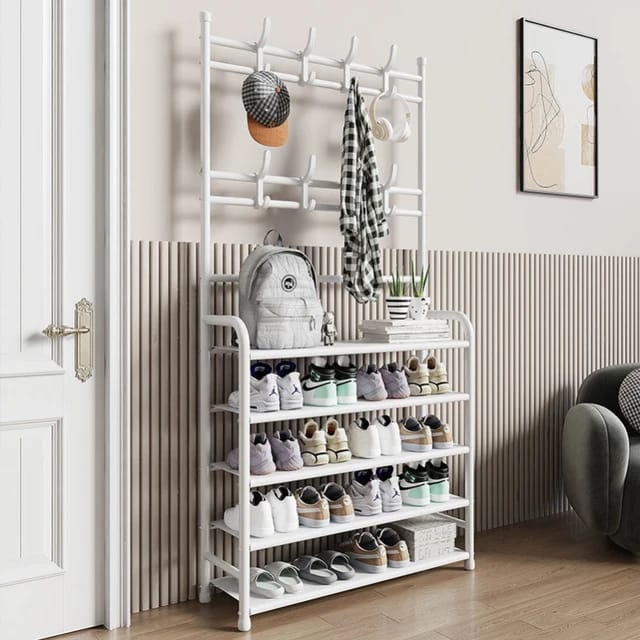 Heavy Duty Shoe Rack Organizer | Multi-Layer Storage Shelf for Entryway & Home